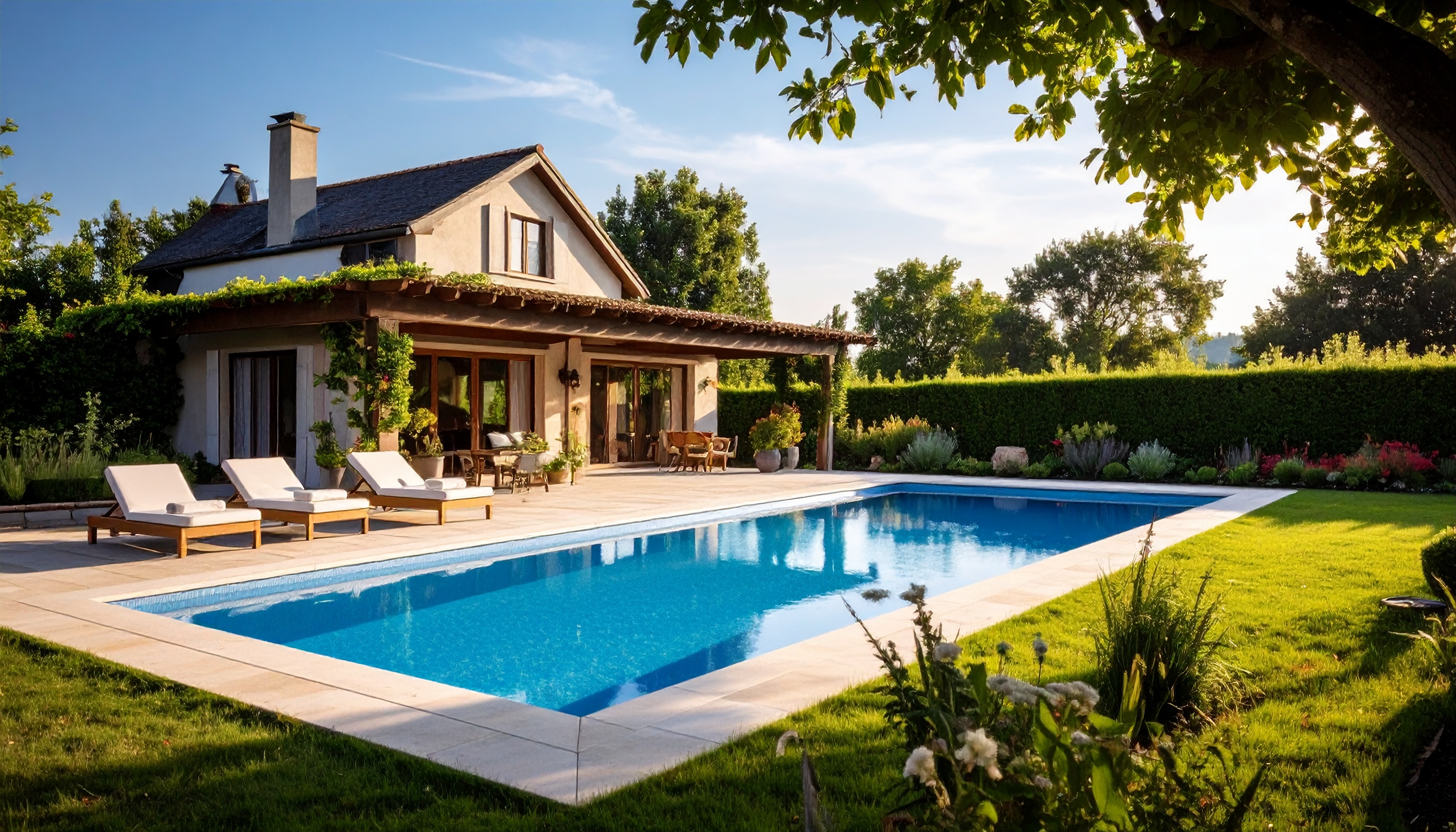 Piscine de luxe construction LudoFuites - Expert piscines sur-mesure Nouvelle-Aquitaine